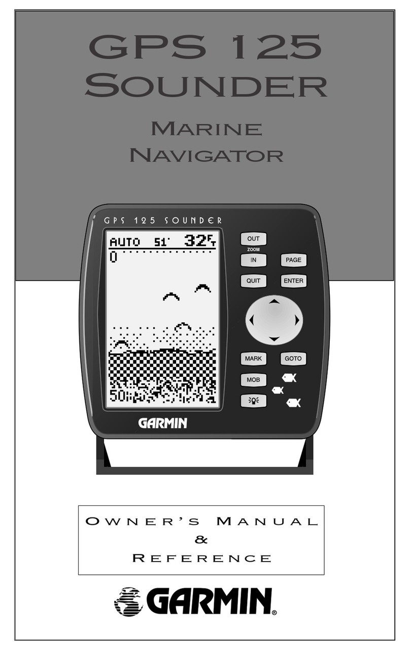Garmin SOUNDER 125 Owner's  manual  & reference
