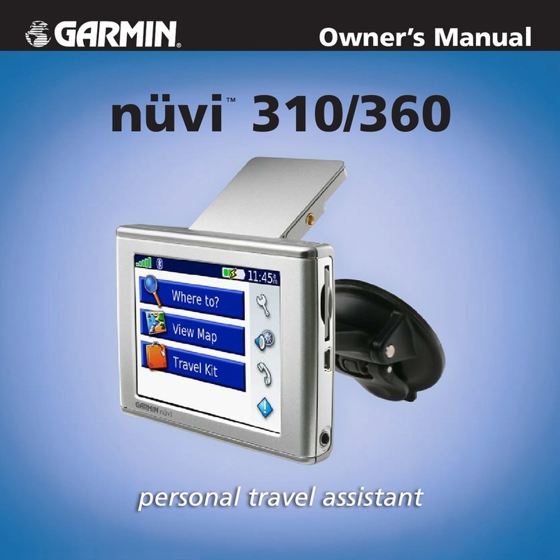 Garmin nuvi 310 User manual