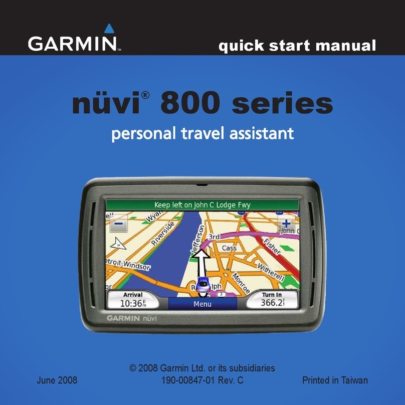 Garmin nuvi 800 series Quick start manual