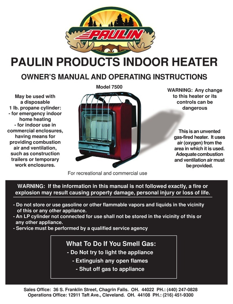 Paulin 7500 Owner's manual & operating instructions