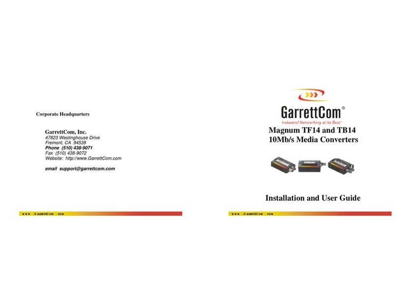 GarrettCom Magnum TF14 User manual
