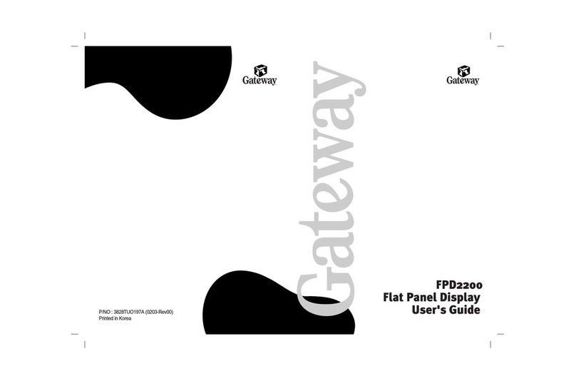 Gateway FPD2200 User manual