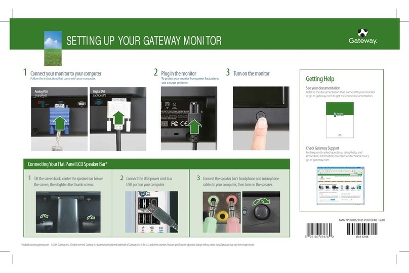 Gateway Computer Monitor User manual