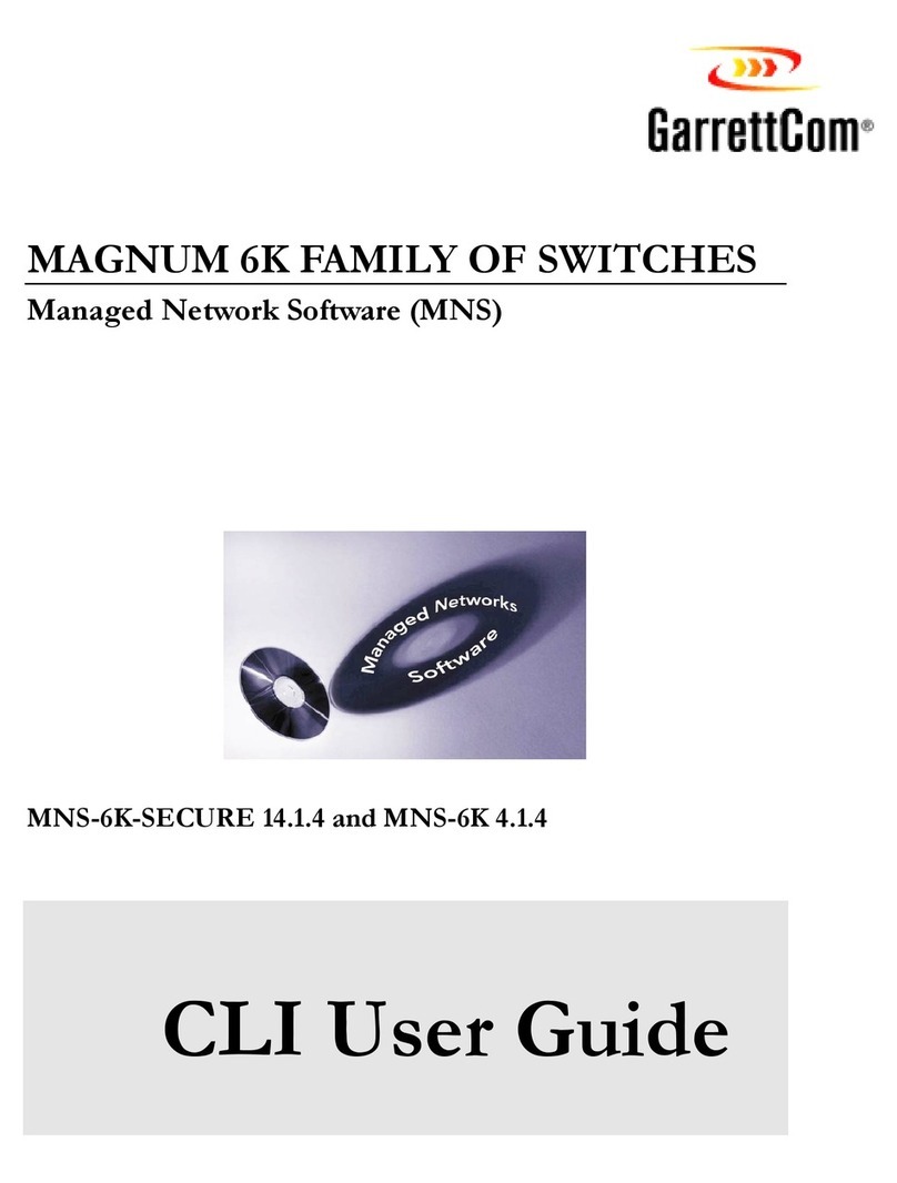 GarrettCom MNS-6K 4.1.4 Cli user's guide