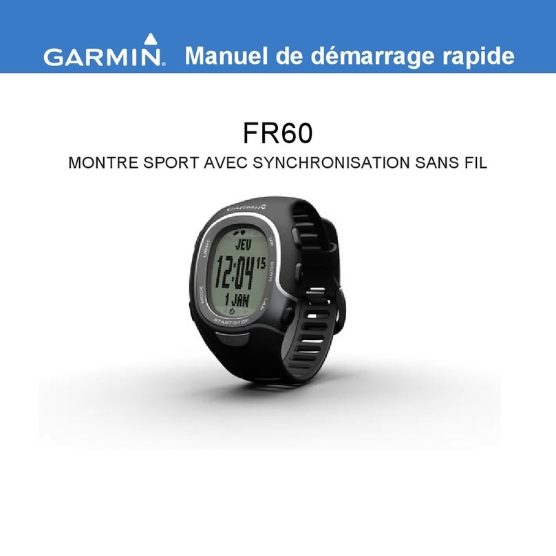 Garmin MONTRE SPORT AVEC SYNCHRONISATION SANS FIL... Configuration guide