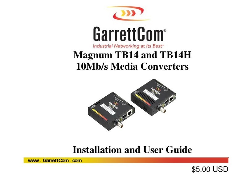 GarrettCom Magnum TB14H Installation and user guide