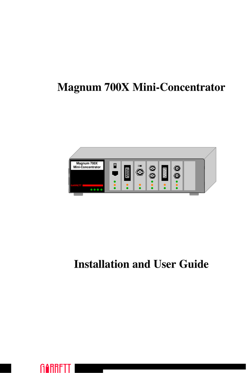 GarrettCom Mini-Concentrator Magnum 700X User manual