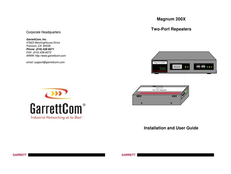 GarrettCom Magnum 20X Installation and user guide