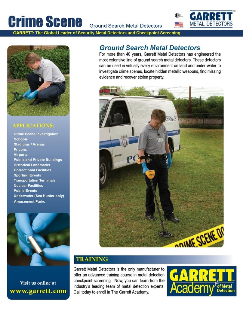 Garrett Investigator G-500 User manual