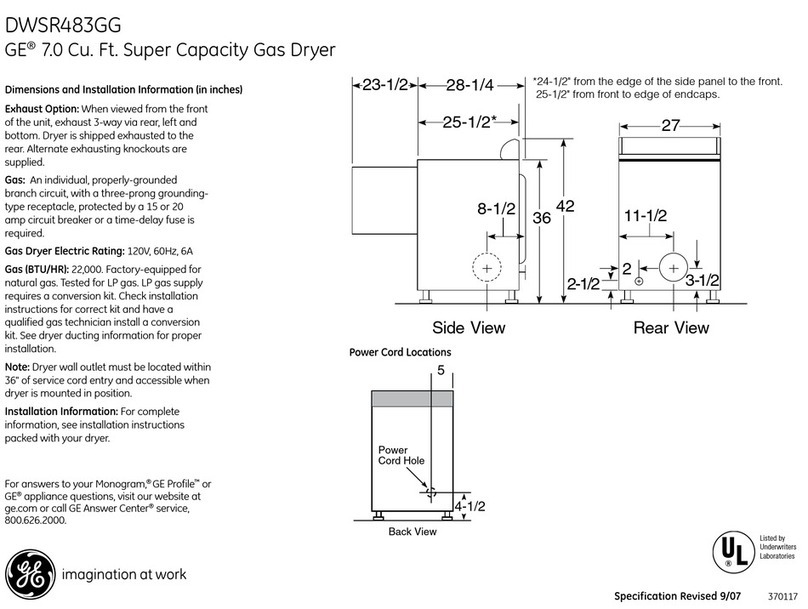 GE DWSR483GG Manual