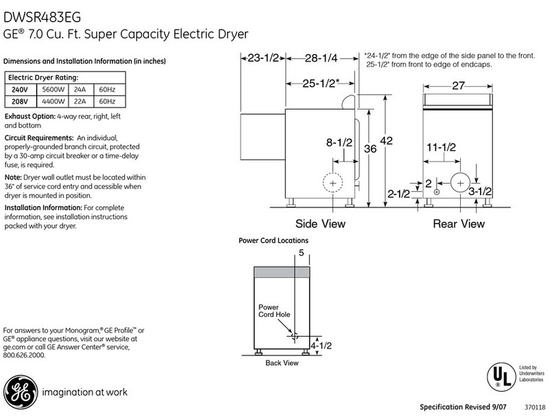 GE DWSR483EG Manual