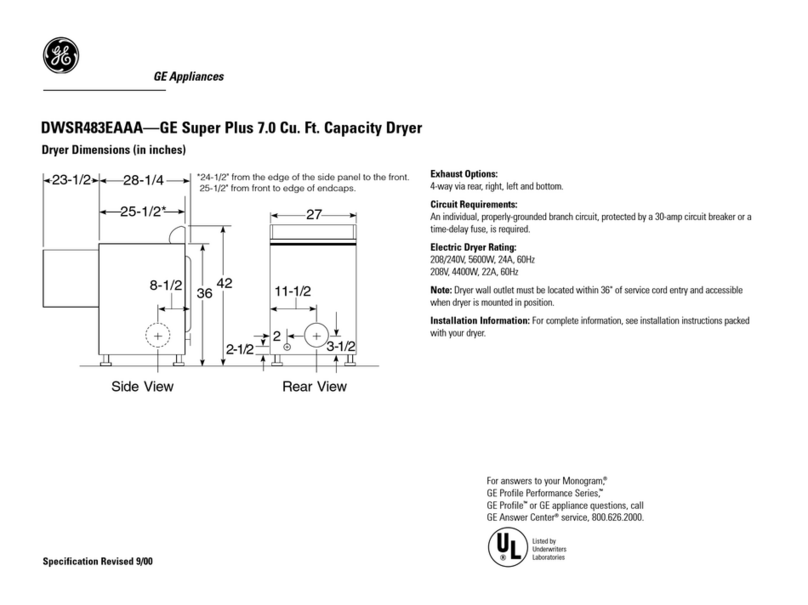 GE DWSR483EAAA Manual