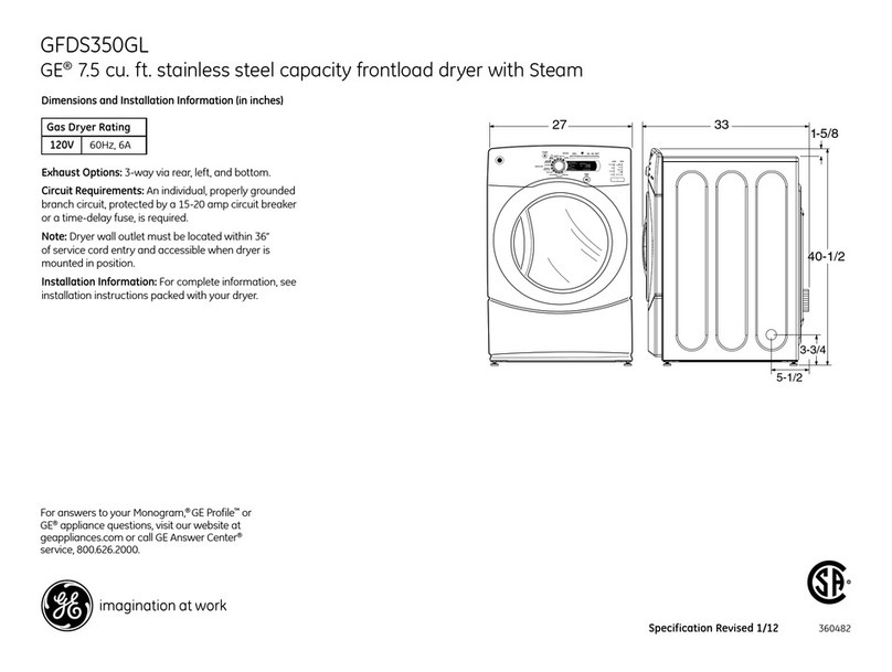 GE GFDS350GL Manual