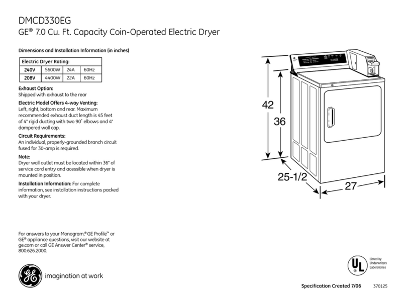 GE DMCD330EG Manual