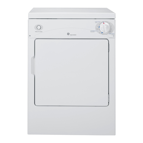 GE Spacemaker DSKP333EC Dimensions and installation information