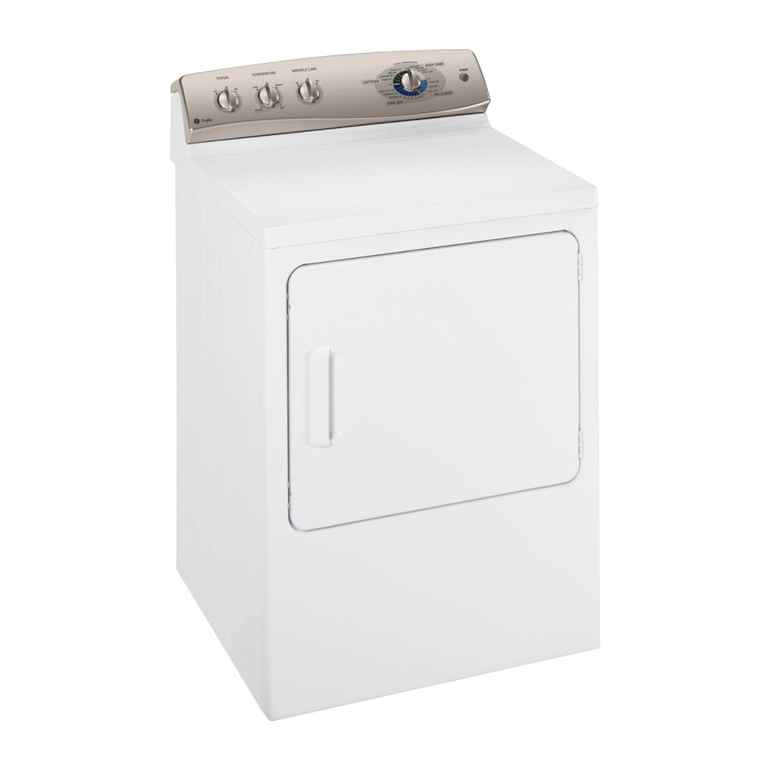 GE DPSR610EGWT - Profile 7.0 cu. Ft. Electric... Manual