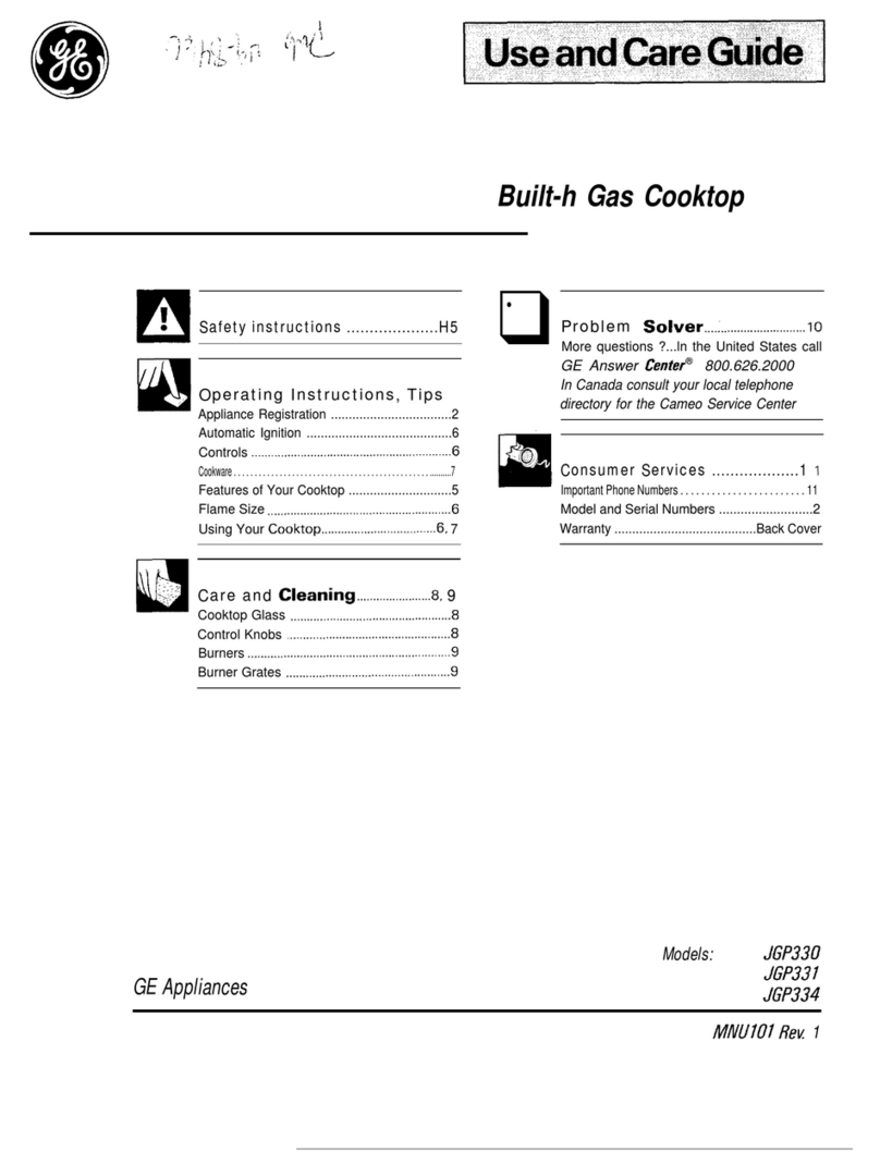 GE JGP330 User manual