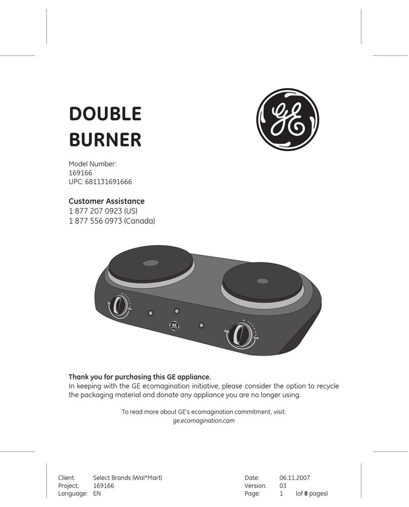 GE 169166 User manual