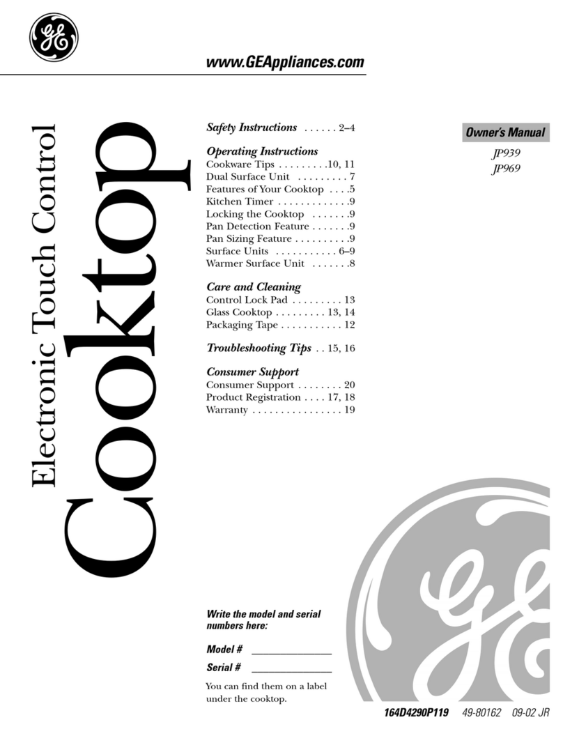 GE JP939 User manual