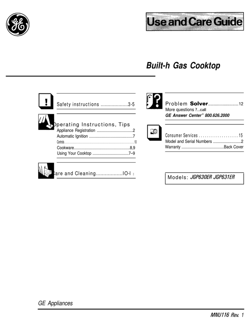 GE JGP630ER User manual