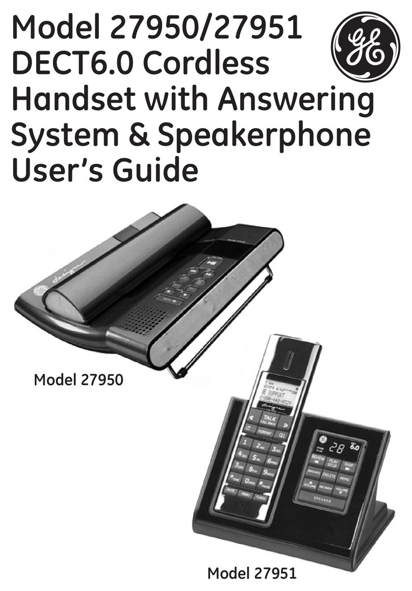 GE 27950 User manual