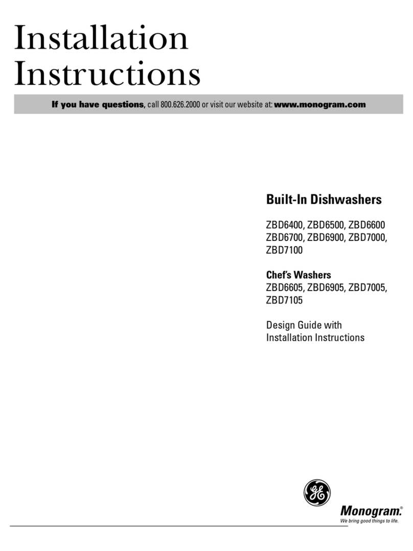 GE Monogram ZBD6400 Series User manual GE Monogram ZBD6400 Series User manual