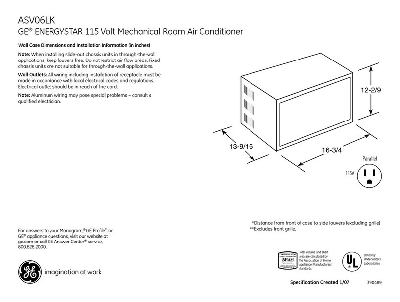 GE ASV06LK Manual