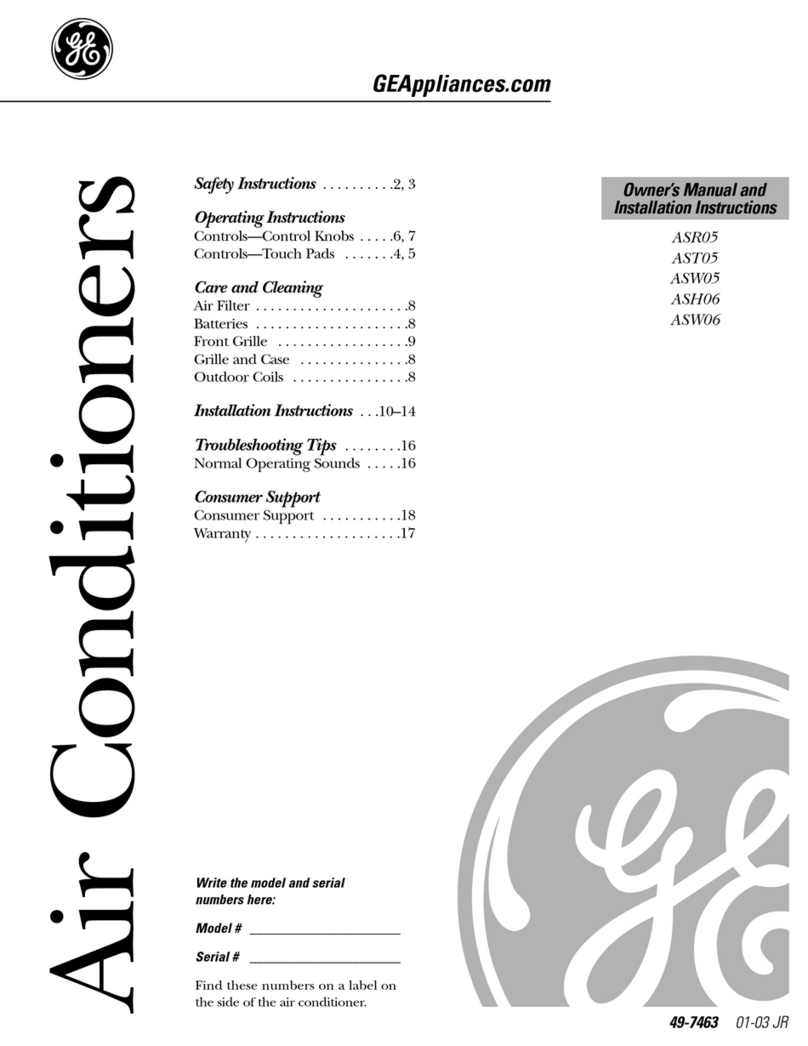 GE ASR05 Operating instructions