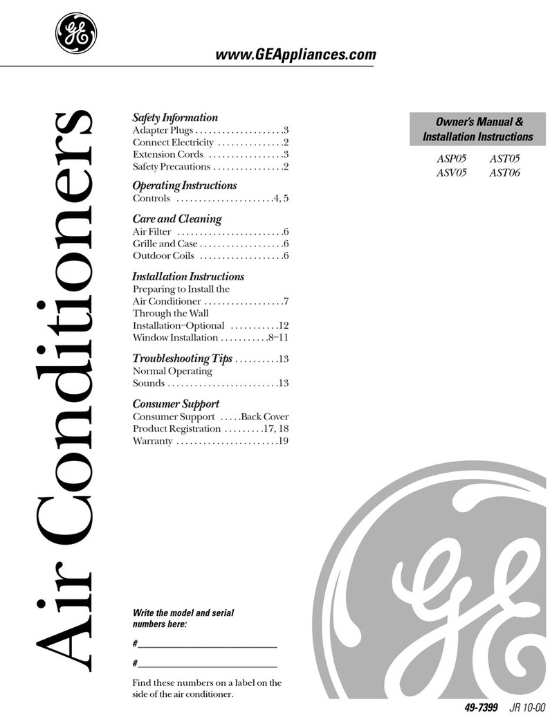 GE Appliances ASP05 Operating instructions