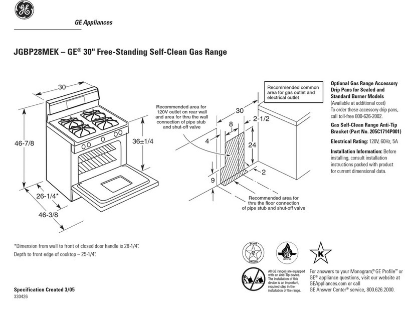 GE JGBP28MEK User manual