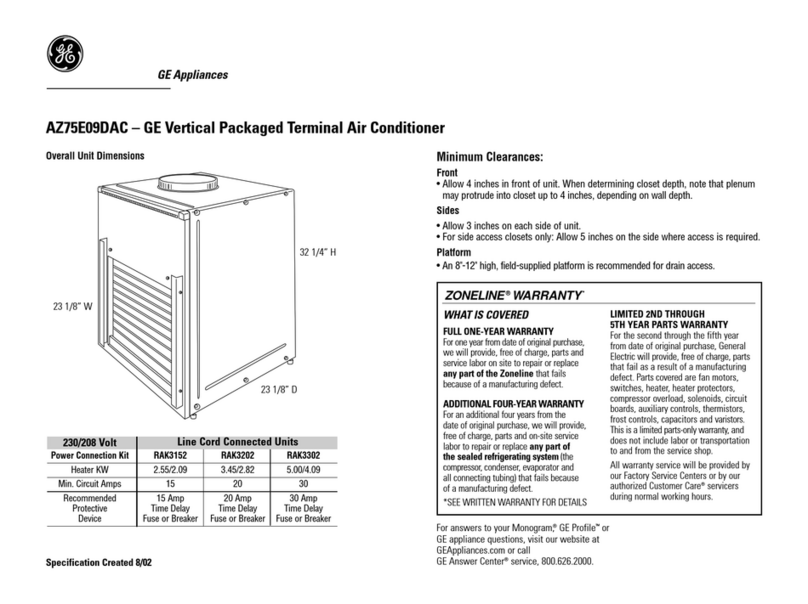 GE AZ75E09DAC Manual