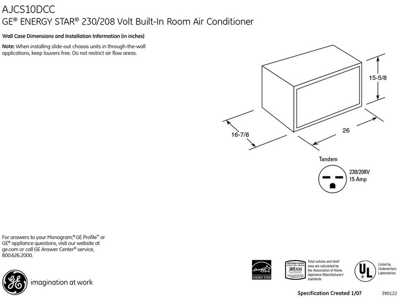 GE AJCS10DCC User manual