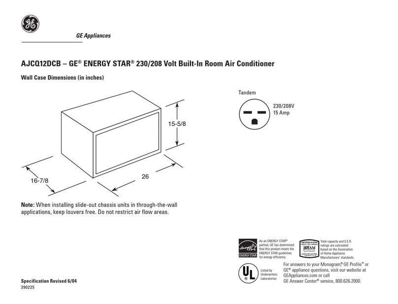 GE AJCQ12DCB User manual