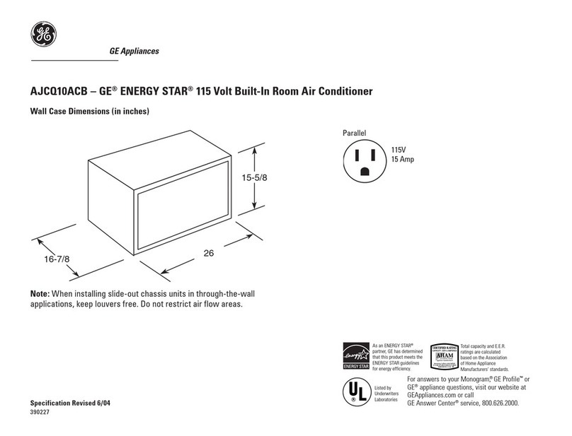 GE AJCQ10ACB User manual