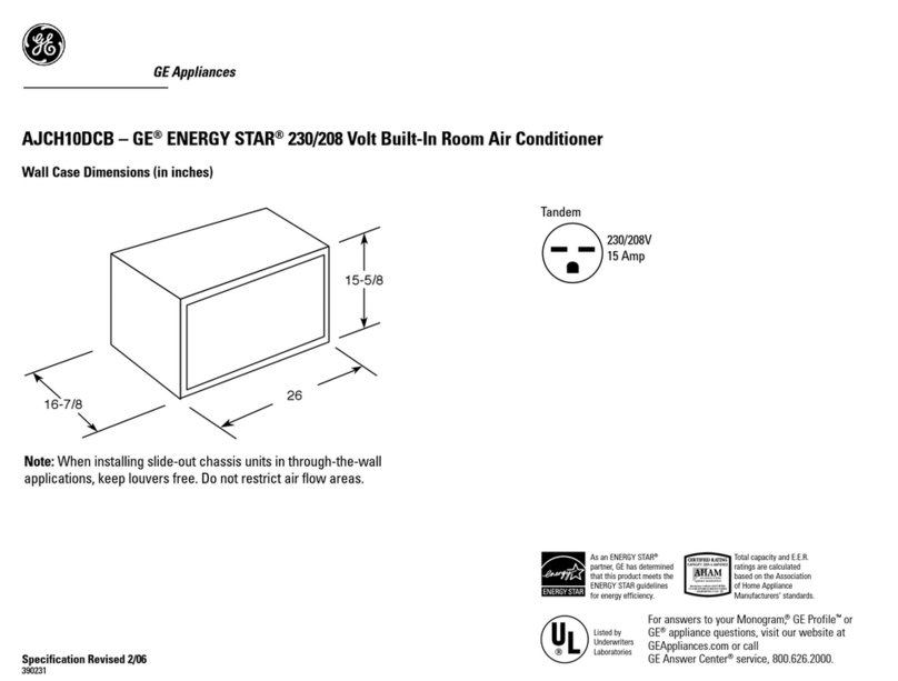 GE AJCH10DCB User manual