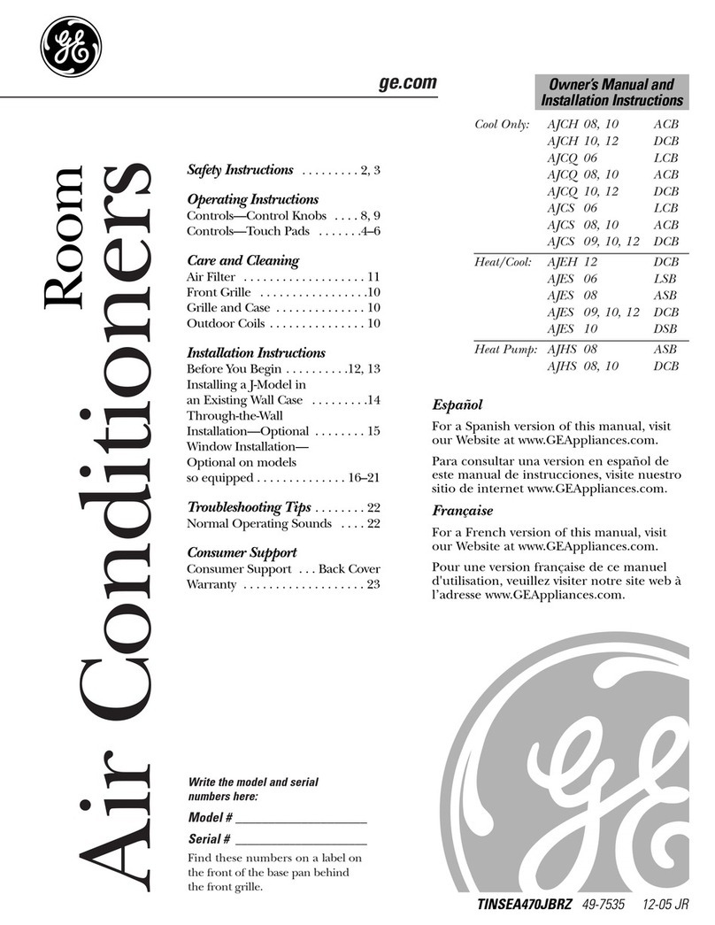 GE AJCH 08 ACB User manual