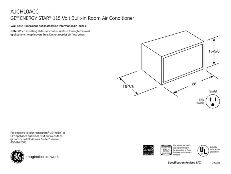 GE AJCH10ACC User manual