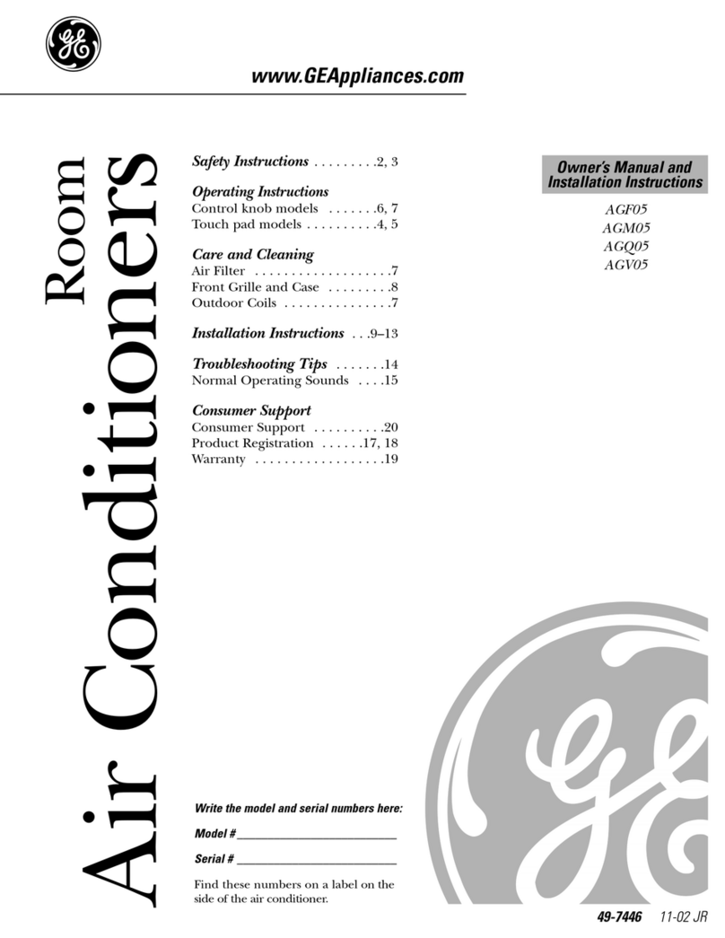 GE AGMO5 Operating instructions