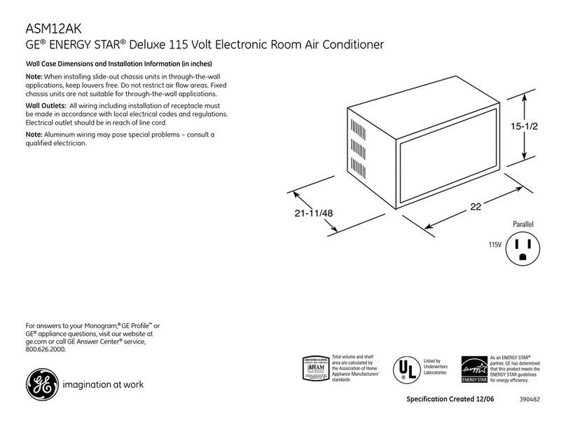 GE ASM12AK User manual