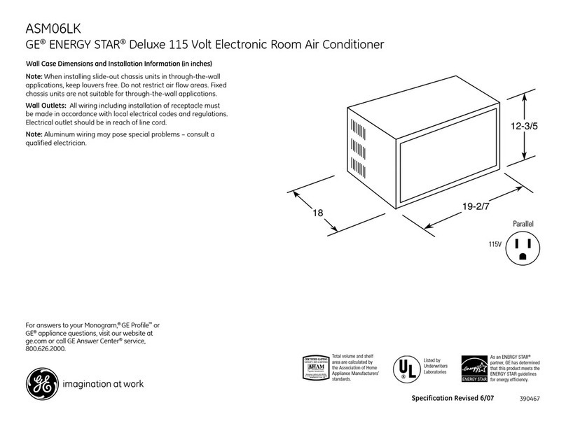 GE ASM06LK User manual