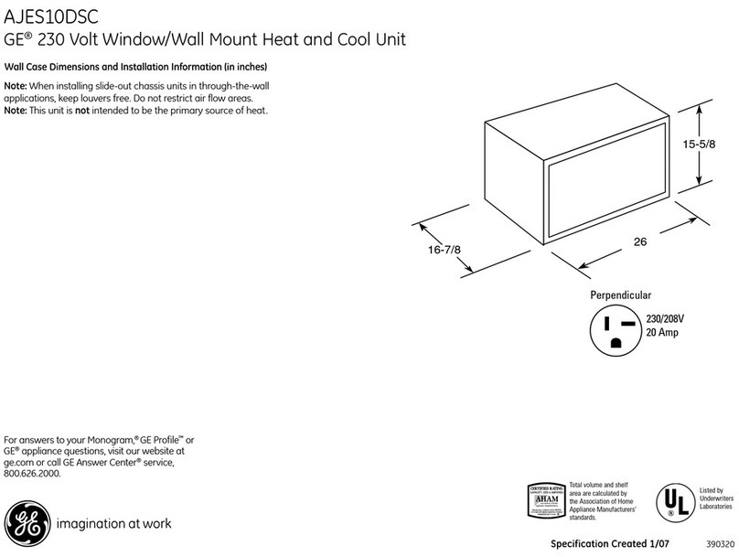 GE AJES10DSC User manual