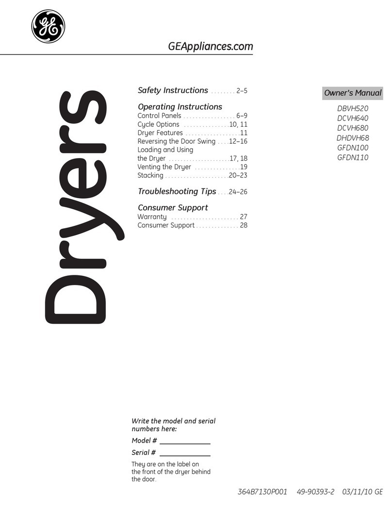 GE 364B7130P001 User manual