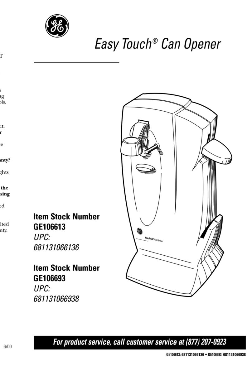GE Easy Touch 681131066136 owner's manual