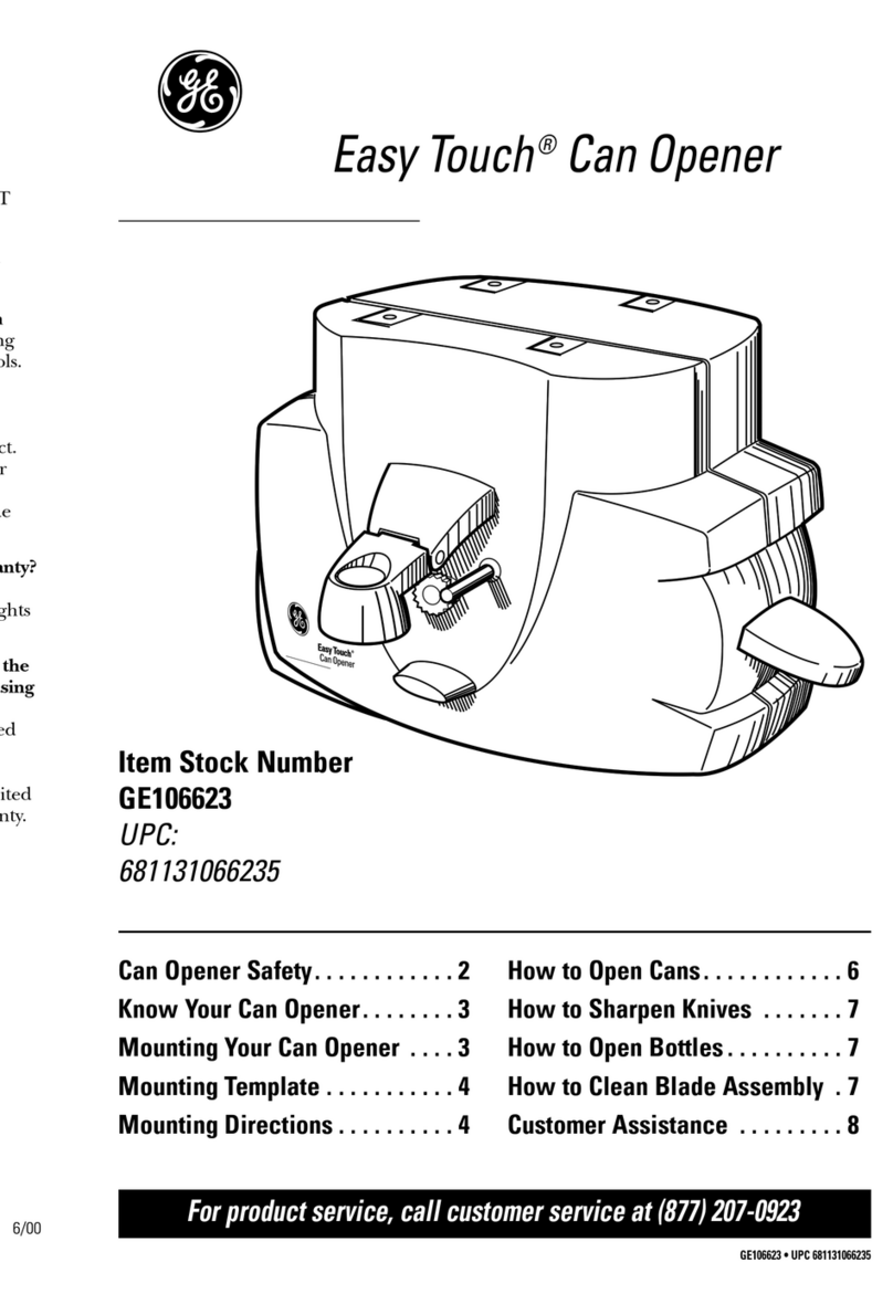 GE Easy Touch 681131066235 User manual