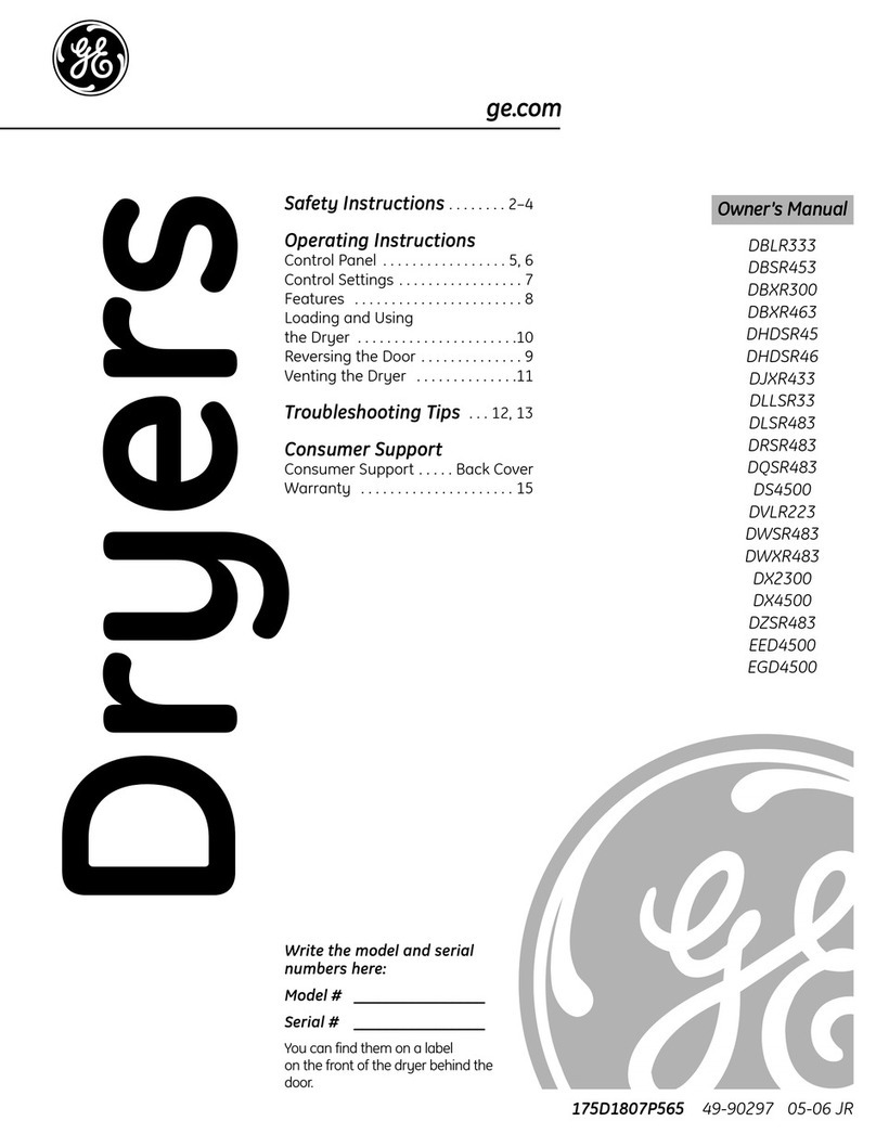 GE DBXR300 User manual