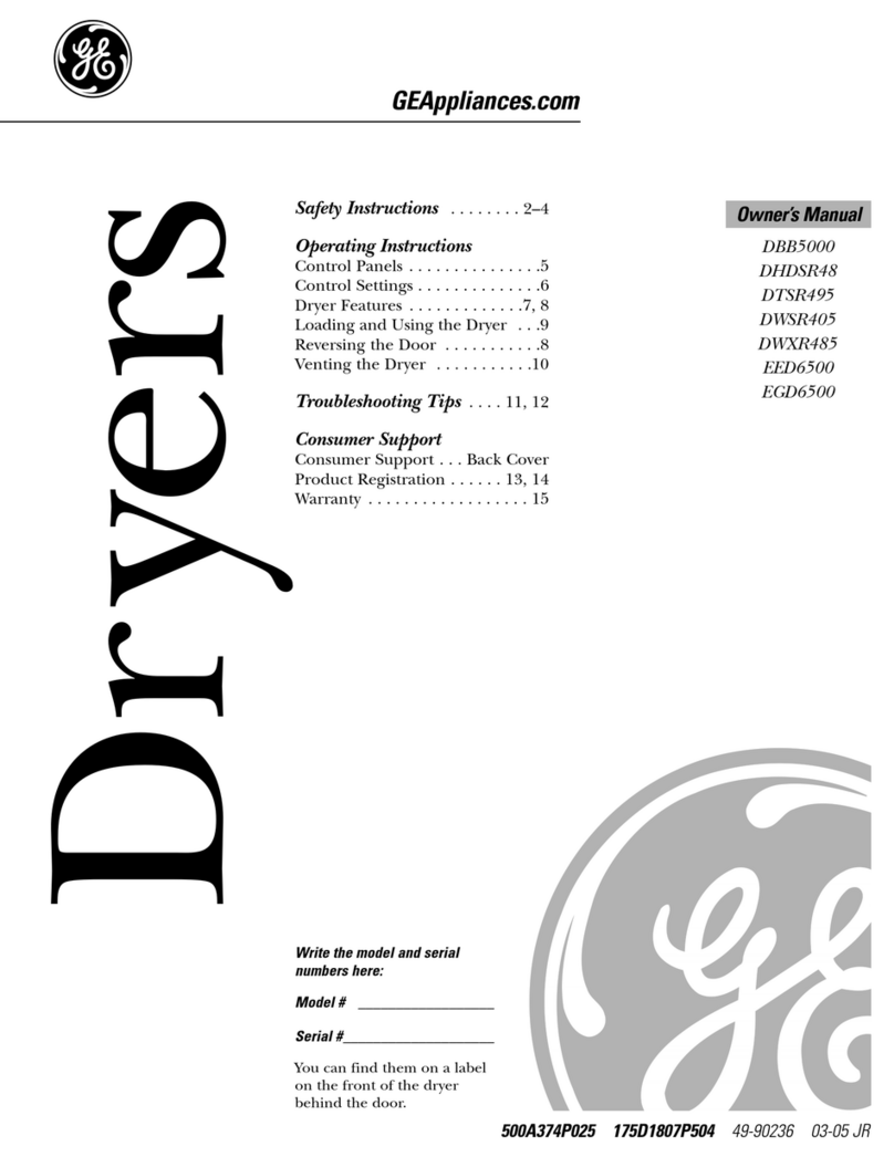GE DBB5000 owner's manual
