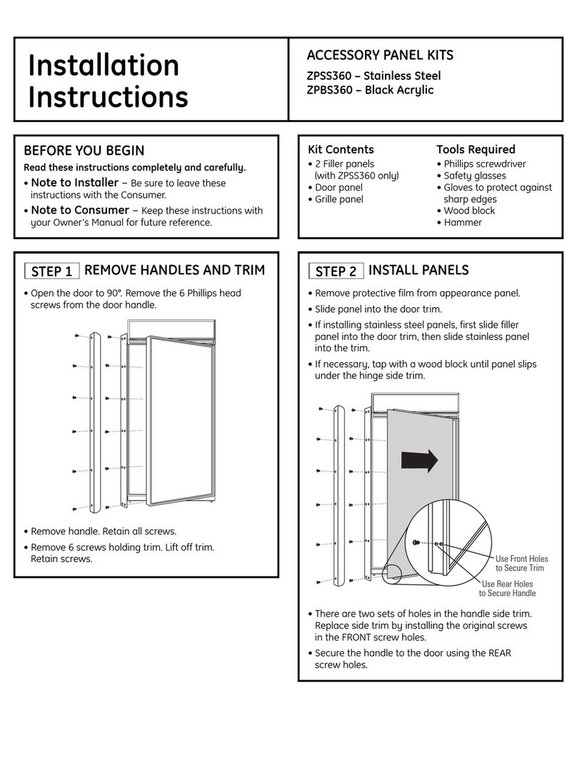 GE ZPBS360 installation instructions