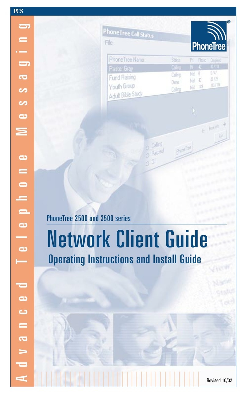 PhoneTree 10/02 Network operating instructions