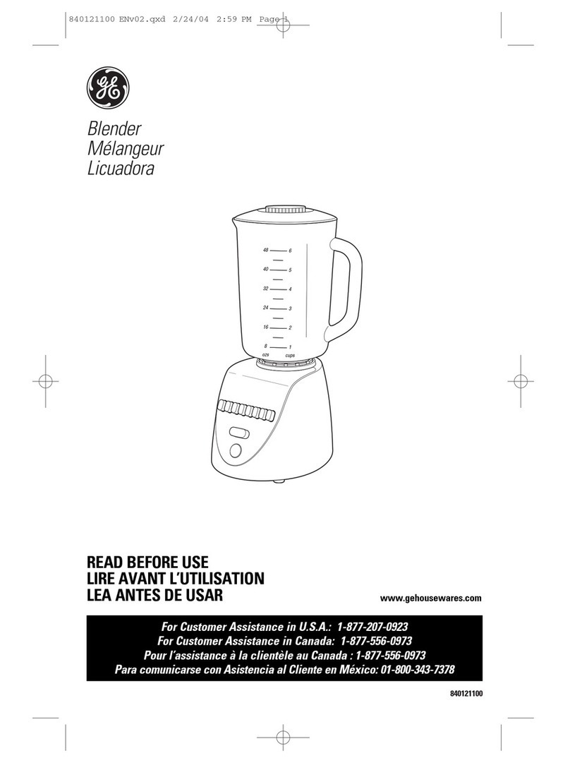 GE 168986 User manual