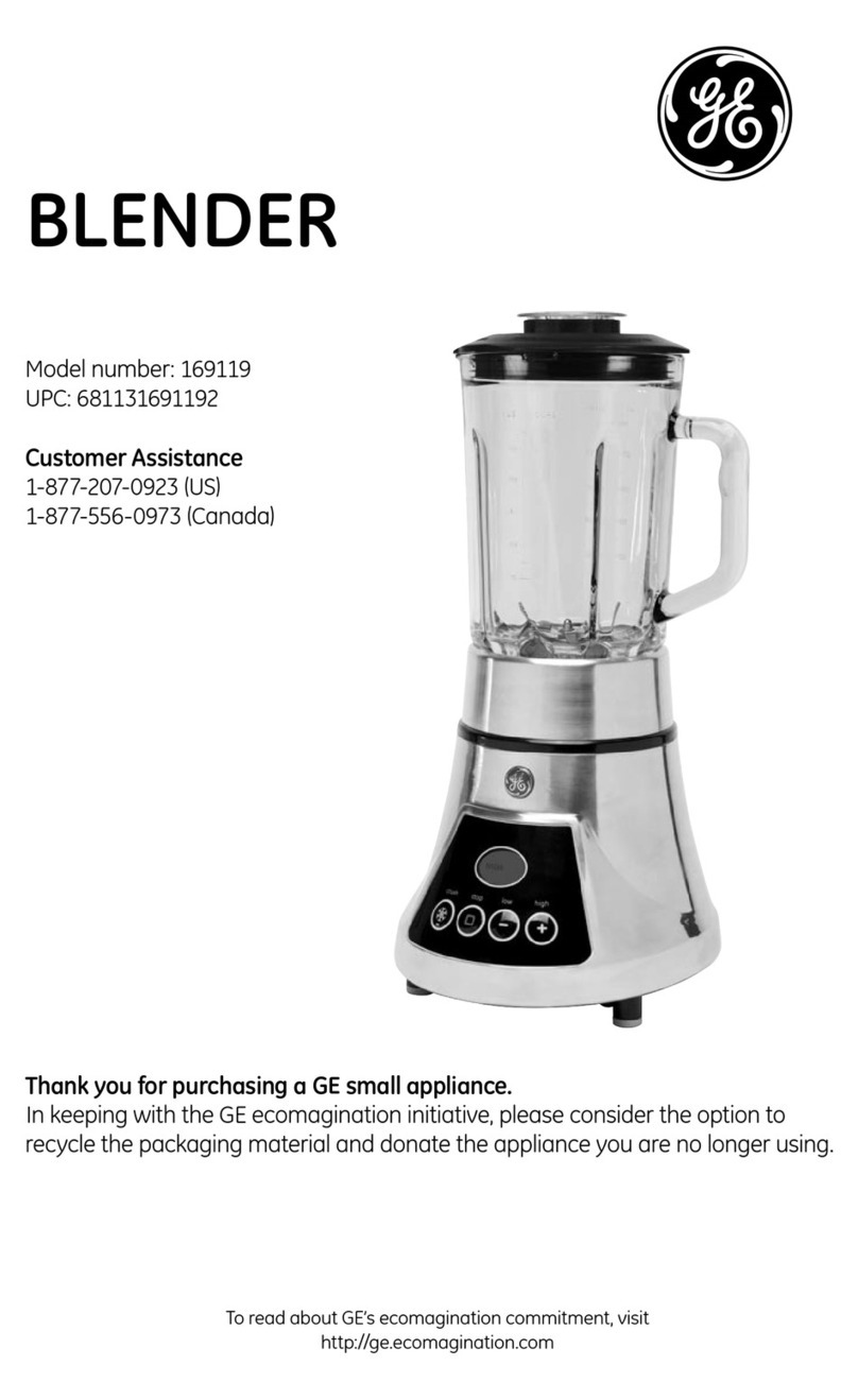 GE 169119 User manual